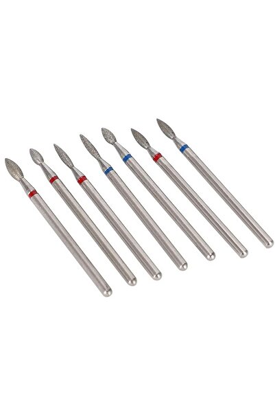 Full Beauty قطرة نهاية مطحنة الماس لآلة الملف - مجموعة من 7 مبرد أظافر