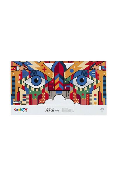 CARIOCA CARİOCA PLUS 4.0 DRY PAINTING PEN 40 PIECES (HARD BOX)
