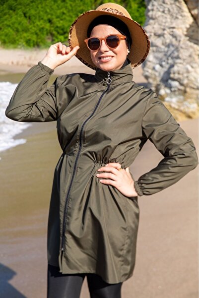 new ats Beli Lastikli Tesettür Üst Mayo Tek Üst