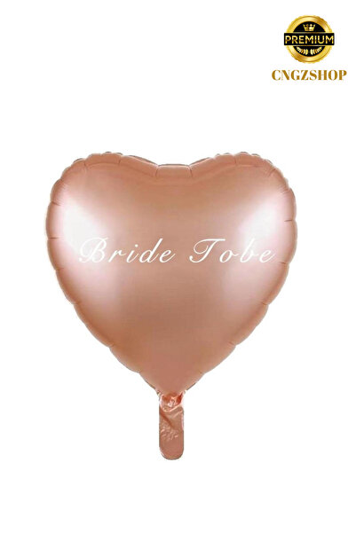 CNGZSHOP Rose Gold Rüyası: Bride To Be Yazılı Kalp Folyo Balon