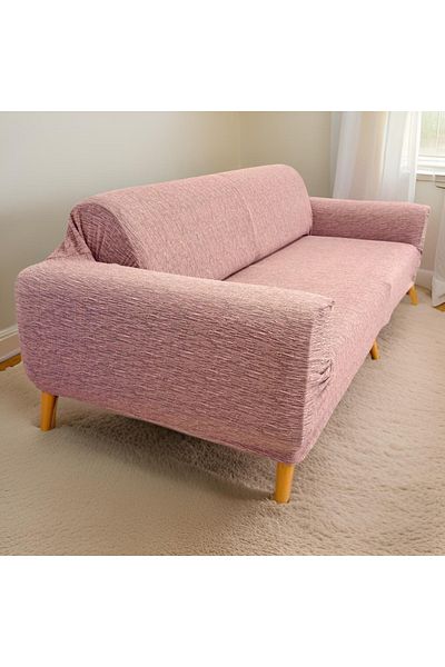ÖZMAKAN Husă de canapea Jacquard cu 3 locuri - Husă de canapea extensibilă (Conținutul produsului 1 bucată)