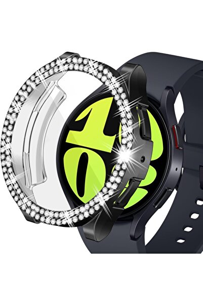 Nezih Case Samsung Galaxy Watch 4 / 5 / 6 / 7 / Fe 40mm Uyumlu Çift Sıra Parl...
