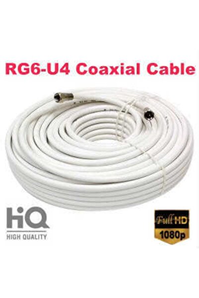 Zeg 25 Metre Anten Kablosu Hazır Konnektörlü Uydu Sinyal Kablosu