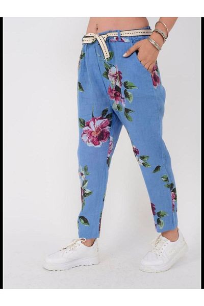 Rabiossa Women's Linen Trousers - Comfortable Design