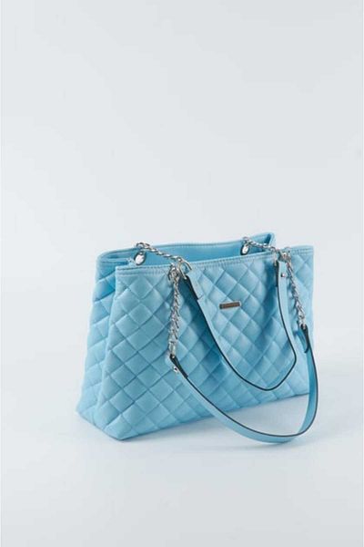 MAC&MOS Women's Blue Chain Strap Hand and Shoulder Bag