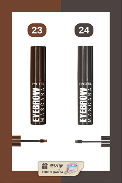 Pastel Eyebrow Mascara Set - Kaş Maskarası 23 24 Togin Çanta Hediye