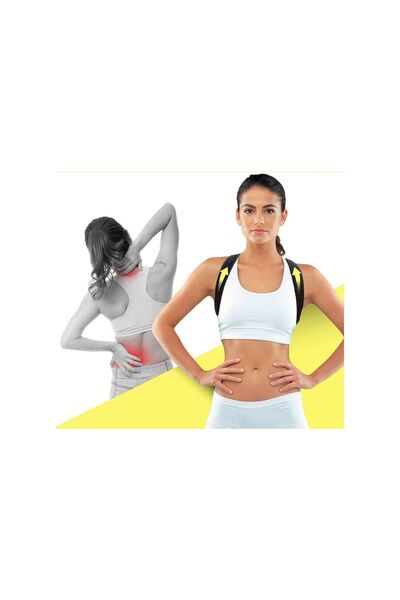 Ankaflex Кожаный корсет с рисунком для женщин и мужчин, регулируемый, с поддержкой плеч, для сутулости, для правильной осанки