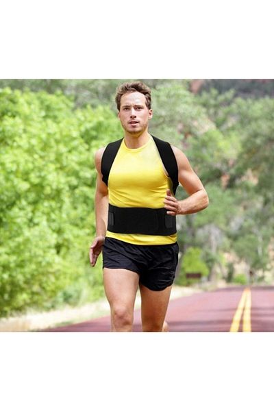 Ankaflex Unisex Waist Belt Magnetic Sports Corset Upright Posture Corset Magnetic Waist Shoulder Back Support