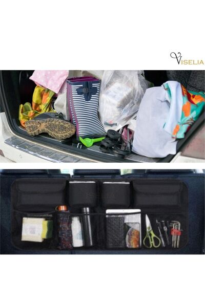 Ankaflex 8 جيوب لتنظيم صندوق السيارة وحقيبة السيارة وملحقات السيارات