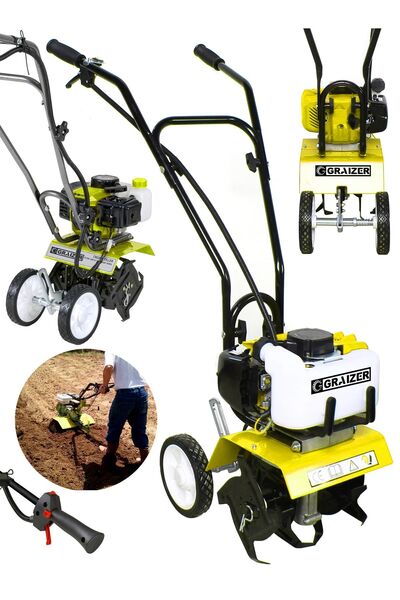 Graizer Alman Turbo 12 Hp Çelik Şanzuman Bakir Sargili Benzinli Çapa Makinesi...