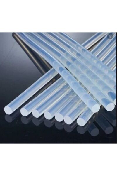 Genel Markalar Ince Silikon Çubuk Sıcak Silikon Tabanca Mumu Seffaf Silikon Mumu 10 Adet