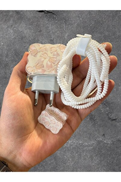 innovicase İphone 18w/20w Uyumlu Şarj Aleti Kılıfı, Şarj Kablosu Koruma Aparatı, Toparlayıcı, Koruyucu