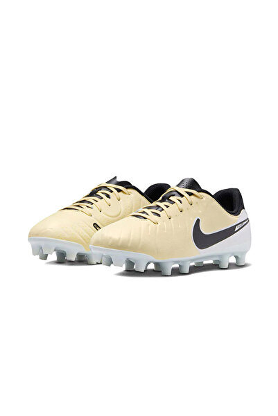 Nike DV4348-700 Cream Jr Legend 10 Academy Fg/Mg - Youth Grass Floor Football Shoes