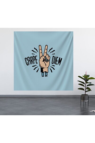 ALAMODECOR Tapiserie de perete model Carpe Diem (100X100, 140X140) / Covor de...