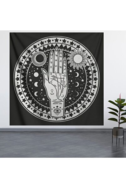 ALAMODECOR Tapiserie de perete cu model manual Astrology (100X100, 140X140) /...