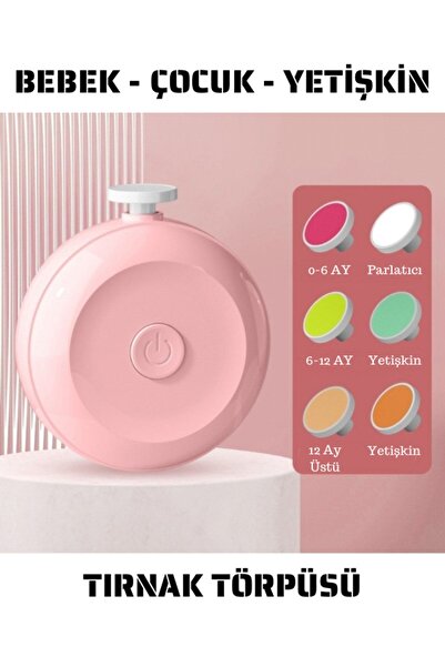 TWOX Yenidoğan Bebek Dönerli Pilli Tırnak Kesme Törpüleme Makinası Pembe