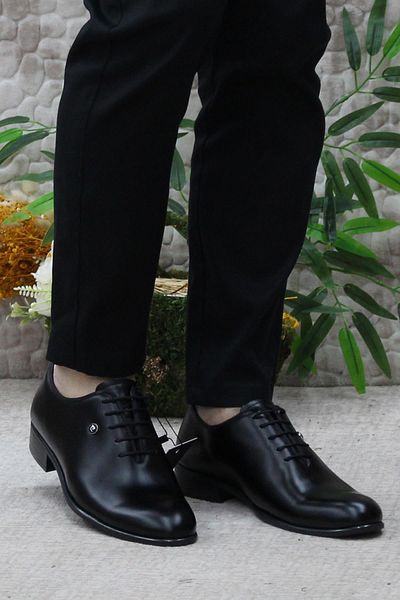 Pierre Cardin 7059 Черен мъжки комплект обувки за младоженец