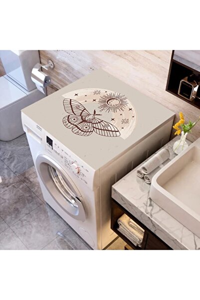 ALAMODECOR Renkli Baskılı Çamaşır Makine Örtüsü Kumaş Örtü 62cm X 100 Cm | Ba...