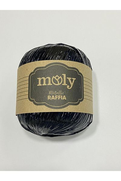Moly مجموعة حبل الرافيا المعدني - 4 قطع (4 × 50 جرام) حبل/حبل حقيبة/حبل معدني