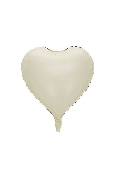 The Byzia Foil Balloon Heart Red 18 Inch 45CM BEIGE - CREAM - CHOCOLATE