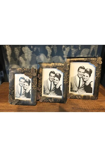 MGS COLLECTION Dantel Kelebek Çerçeve 3'lü