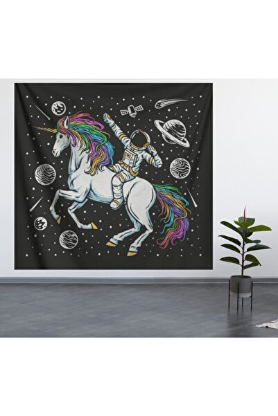 ALAMODECOR Unicorn Duvar Örtüsü (100X100, 140X140) / Duvar Halısı