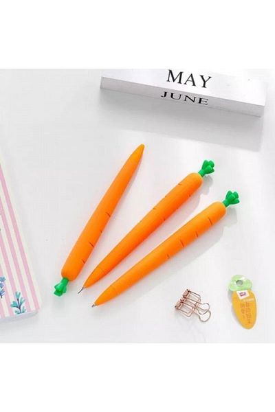Şeker Ofisi Cute Carrot Tip Pen Gift for Birthday
