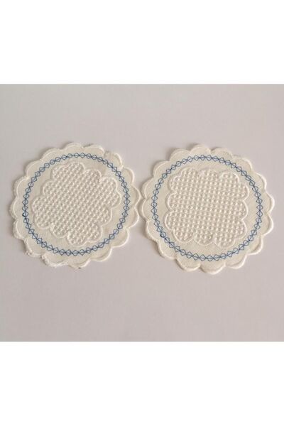 AFA TASARIM Nakışlı Kahve Yanı Sunum Peçetesi ,Kokteyl Peçetesi