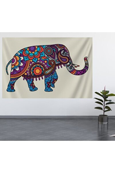ALAMODECOR Tapet cu model elefant (70x100, 100x140, 140x200)