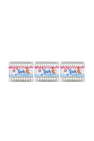 İpek Baby Ear Cleaning Cotton Swab 60 Pieces X 3 Pieces