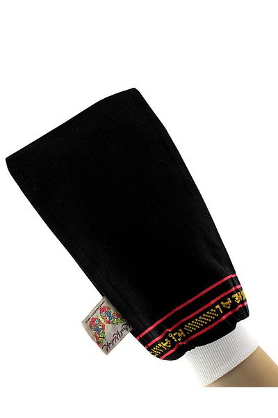 Kelebek Kese Black King Pouch - 100% Flush Silk Gloves Bath Shower Peeling