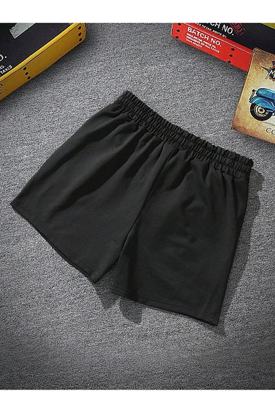 Mythologie 1998 New York - Pantaloni scurți scurti cu buzunar cu talie înaltă imprimați negru