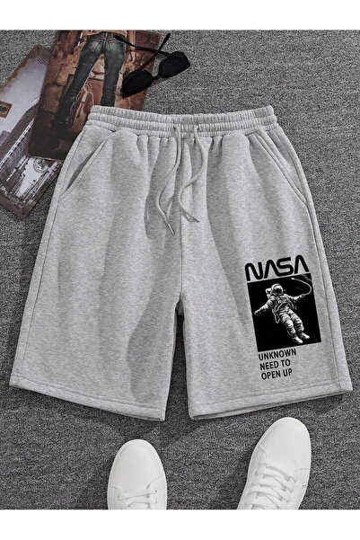 Mythologie Nasa Unknown - Сірі короткі шорти з високою талією та кишенями