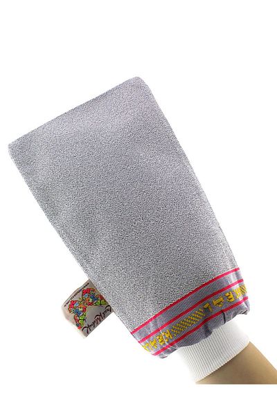 Kelebek Kese BLUE King Pouch Peeling Gloves - 100% Flush Silk For Bath Shower