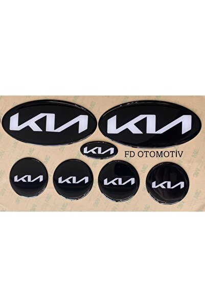 FD OTOMOTİV Kia Sportage 2011 Yeni Kia Logo Takım Amblem Aksesuar Beyaz Yazılı