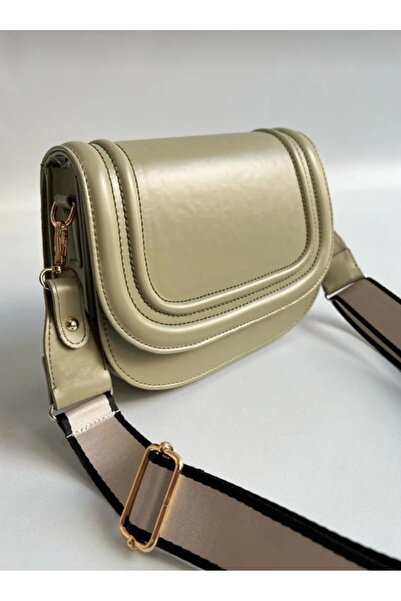 Gül Karatekin Kanvas Askılı Üç Bölmeli Çapraz Omuz Çantası