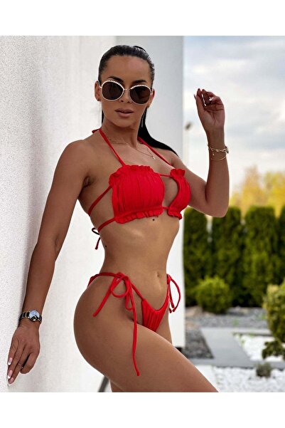 nuriçgiyim Gathered Bikini Set