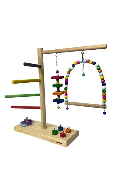 ADAPATİ PET Wooden Handmade Bird Recreational Track