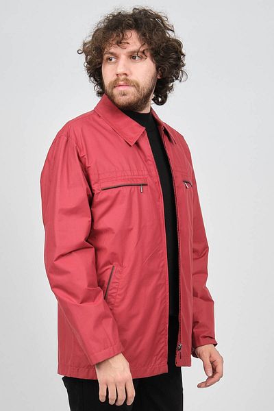 daynax Men's Burgundy Zippered Seasonal Coat