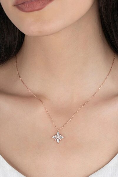 Else Silver Kadın Özel Tasarım Umut Çiçeği Gümüş Kolye