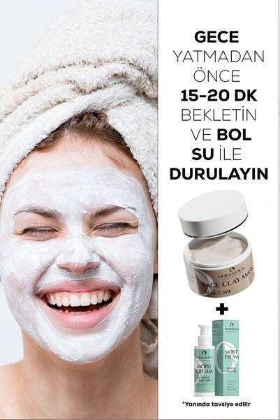 DERMASOLİN Detox Face Mask Against Acne. Pore ​​Tightening, Skin Repairing with Aloe Vera & Zinc