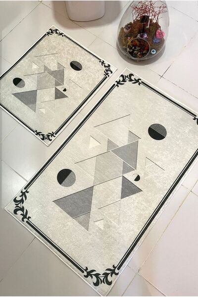 Hevia Home Неплъзгаща се основа, подходяща за пране, 2 броя, 60x100 - 50x60, ...