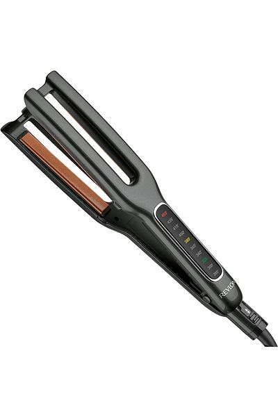 Revlon Double Hair Straightener, Copper Ceramic Plates, 2x Faster, Smart Heat Memory - RVST2204ARB