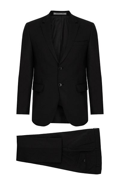 İgs Men's Black Regular Fit / Comfortable Fit Std Suit