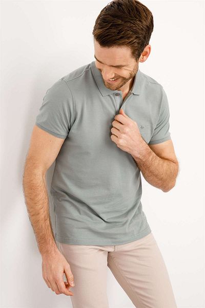 İgs Ανδρικό μπλουζάκι A. Green Polo Neck Modernfit - Slim Fit