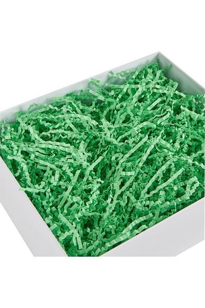 Verahed Cropped Z Zigzag Pistachio Green Pelur Cropped Paper 100 grams Ornamental Filling Material Green Paper