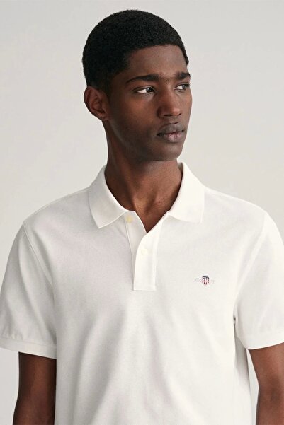 Gant Men's Logo Polo White Regular Fit