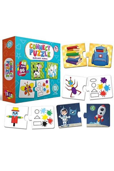 Circle Toys بطاقات انتباه لتكوين الروابط وحل الألغاز، 48 بطاقة، 96 صورة