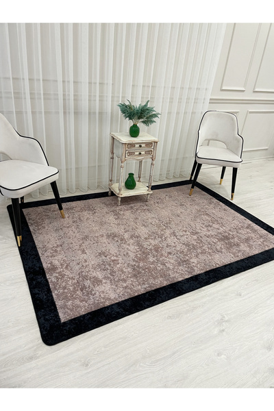 Brillant Jüt Görünümlü Yıkanabilir Lateks Taban Salon Halısı Mutfak Halısı Ko...