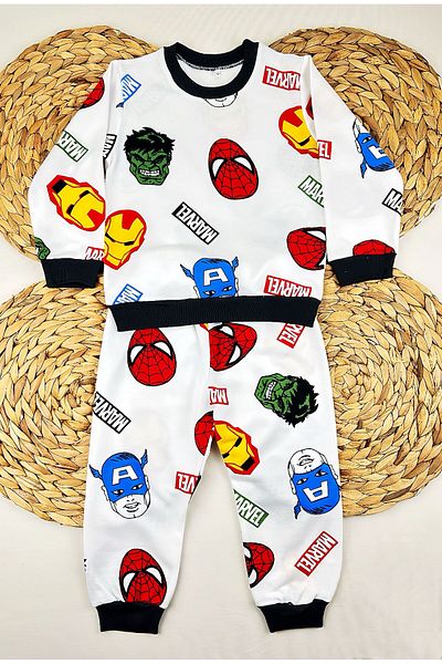 FURKYY Marvel Patterned Pajama Set - Seasonal